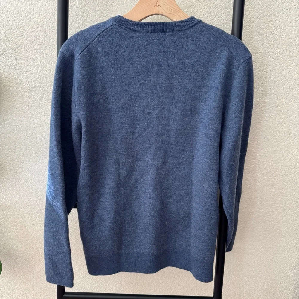MAGASCHONI MAN Navy Merino‎ Wool Sweater Size Large